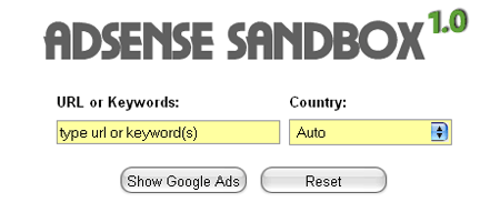 Google AdSense Sandbox Google AdSense Sandbox