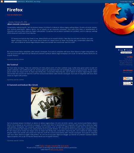 firefox 29 Beautiful Blogger Templates