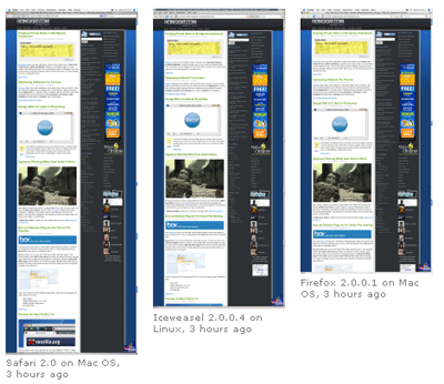 cross browser testing different browser test Test Website Layout In Different Browsers BrowserShots