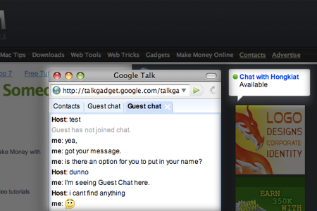 google gtalk chatback