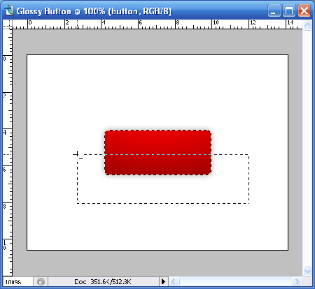 cut button Design Glossy Web 2.0 Button in Photoshop
