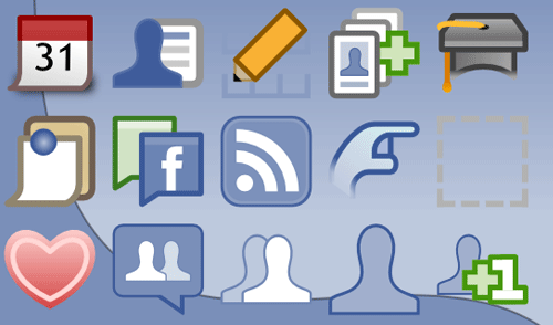 application for facebook. facebook icons Facebook Application Icons in High Resolution