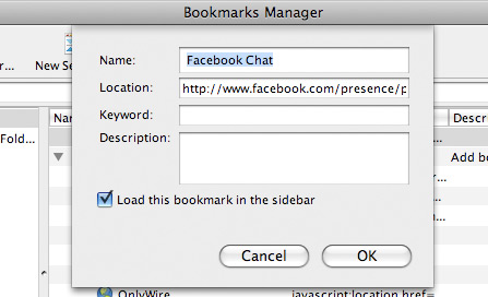 fchat02 How to Place Facebook Chat On Firefox Sidebar