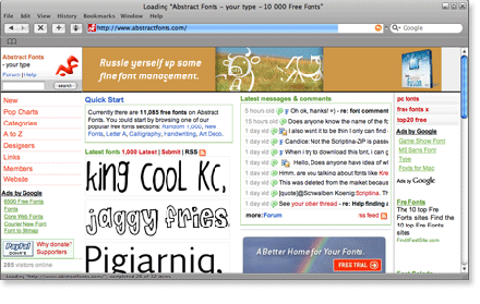 abstractfonts 21 Most Visited Free Fonts Site