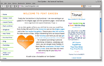fontgarden 21 Most Visited Free Fonts Site