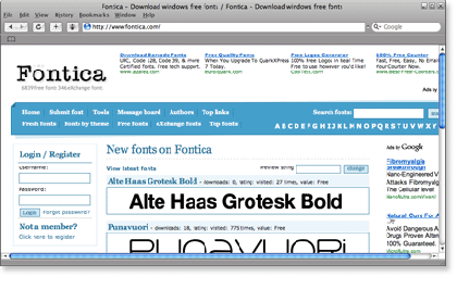 fontica 21 Most Visited Free Fonts Site
