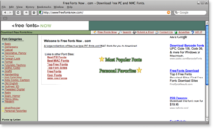 freefontsnow 21 Most Visited Free Fonts Site