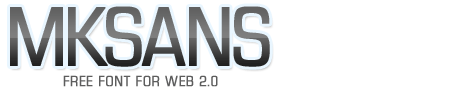 5 Free Fonts for Web 2.0 Logo mksansdemo 5 Free Fonts for Web 2.0 Logo