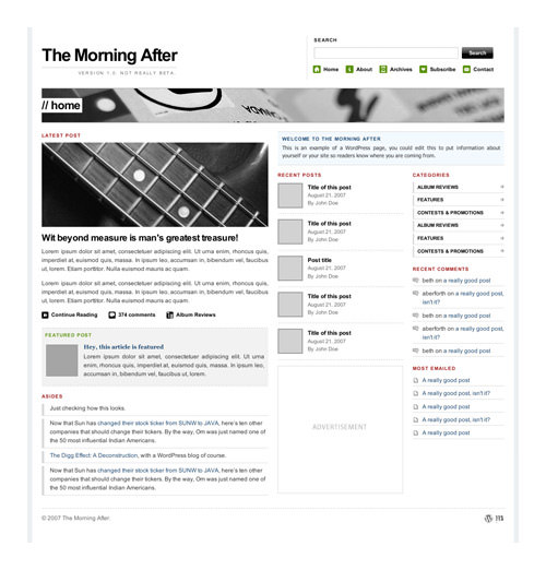 morningafter 16 Free Premium Wordpress Themes That Dont Suck