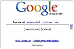 google klingon