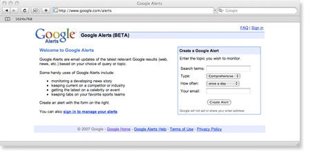 googlealert How To Get News and Ideas For Blogging
