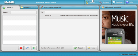 Send Free SMS online with Mobik mobik02 Send Free SMS online with Mobik