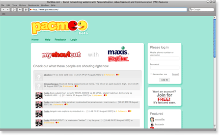 pacmee twitter alike