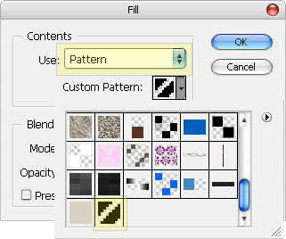select pattern