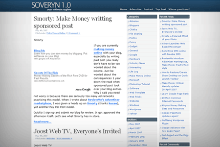 WordPress Theme - Soveryn 1.0