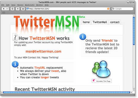 How To: Update Twitter Via MSN (Windows Live Messenger)