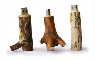 wooden flash drive