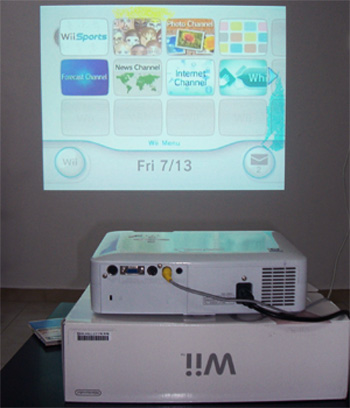 wii on projector wii on projector
