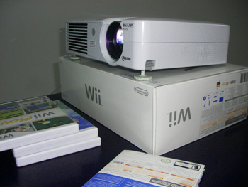 wii on projector wii on projector