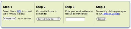 Free file format conversion online with Zamzar zamzar steps Free file format conversion online with Zamzar